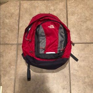 Red North Face Backpack